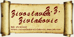 Živoslavka Zivlaković vizit kartica